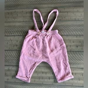 ZARA Vintage style overalls 💗 dusty pink 6-9m